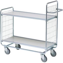Manutan Shelf trucks, 2 shelves 1200 x 425 mm - max. load200 kg, Quantity: