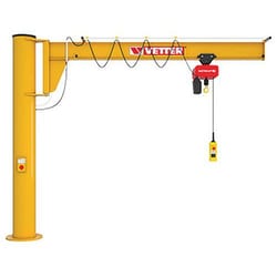 Manutan Column-mounted slewing crane raised T = 500 kg outreach = 4 m -