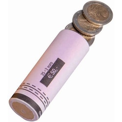 Manutan X96 Paper coin roll - 2-Euro coins, 25 coins per roll, Quantity: