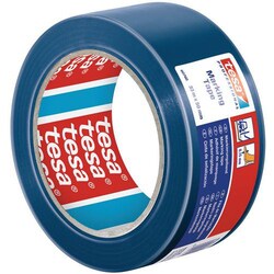 Manutan Adhesive tape made of soft PVC for temporary floor marking, blue,