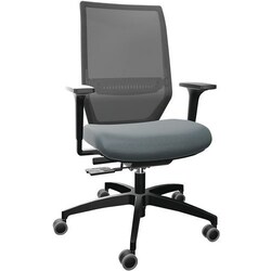 Manutan Shape Mesh 3855 ergonomic office chair - Grey - Dauphin, Quantity: