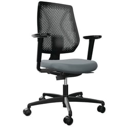 Manutan Speed-O 7619 office chair - Black and grey - Dauphin, Quantity: