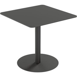 Manutan Table f. outdoor Cross, quad. 80 x 80 cm H 75 cm - Pl. schw., Quantity: