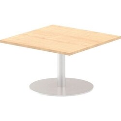 Manutan Italia Poseur Square Meeting Table 475x800x800mm Maple, Quantity:
