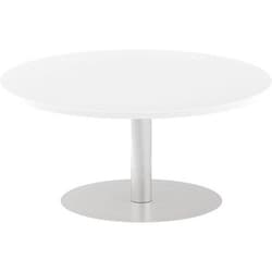 Manutan Italia Poseur Round Meeting Table 475x1000mm White, Quantity: Each