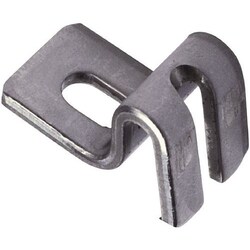 Manutan Stainless steel angled hook for stainless steel mesh shelf Norme