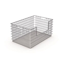 Manutan Basket 2 STE - D x W x H 600 x 400 x 300 mm, cut out, Quantity: