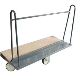 Manutan 1SET Plate trolley 1500 x 680 mm - 400 kg - rubber tyres, Quantity: