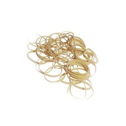 Manutan Bag with rubber bands, beige, 1 kg, narrow, 150 mm, Quantity: Each