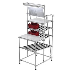 Manutan Fixed station - 2 feed levels, Quantity: 1 Stück