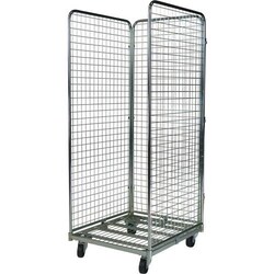 Manutan Roll container with 3 grid walls, 720 x 800 x 1800, Quantity: 1