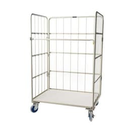 Manutan Nestable roll container, Base material: steel, strength: 500 kg,