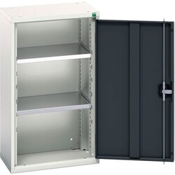 BOTT Dark Grey Verso 2 Shelf Cupboard 900x525x350mm, Quantity: Each