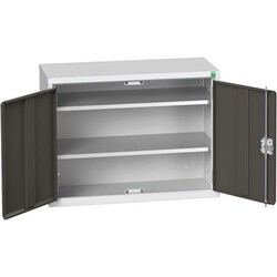 BOTT Dark Grey Verso 2 Shelf Economy Wall Cupboard 600x800x350mm, Quantity: