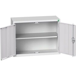 BOTT Light Grey Verso 1 Shelf Economy Wall Cupboard 600x800x350mm, Quantity: