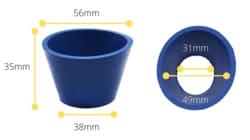 Eisco Neoprene Filter Adapter Cone Adapter Cone | Buy Online | Eisco&trade; | Fisher Scientific