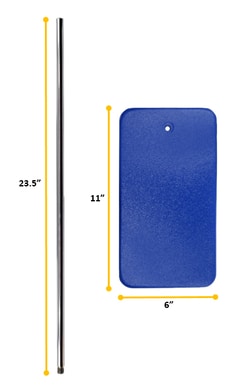 Eisco Research Grade Retort Base and Rod Set 0.5 cm, 61 cm, 28 cm:Clamps