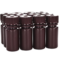 Eisco Labs Narrow Mouth Amber HDPE Reagent Bottles with Polypropylene Caps
