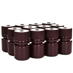 Eisco Labs&nbsp;Narrow Mouth Amber HDPE Reagent Bottles with Polypropylene Caps