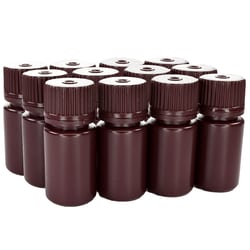 Eisco Labs&nbsp;Narrow Mouth Amber HDPE Reagent Bottles with Polypropylene Caps