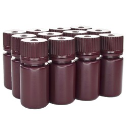 Eisco Labs&nbsp;Translucent Narrow Mouth Amber HDPE Reagent Bottles with Polypropylene Caps