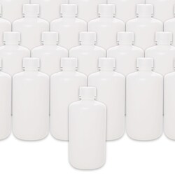 Eisco Labs Bulk Pack of Narrow Mouth HDPE Translucent Reagent Bottles with