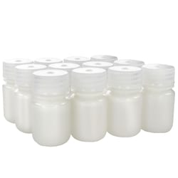 Eisco Labs Pack of 12 Sterile Wide Mouth HDPE Reagent Bottles with Polypropylene Caps