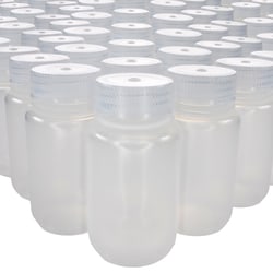 Eisco Labs 125 mL Wide Mouth Polypropylene Reagent Bottles with Polypropylene Caps