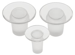 Eisco Solid Glass Flat Head Stoppers:Stoppers and Closures:Stoppers
