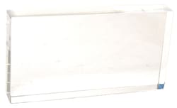 Eisco Acrylic Rectangular Block 125 x 65 x 18mm:Education Supplies, Quantity: