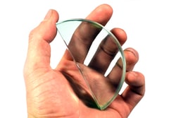 Eisco&trade;&nbsp;Semi-Circular Glass Block