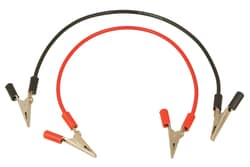 Eisco&trade;&nbsp;Connecting Leads, 2 Pack, 500mm - With Crocodile Clips at Both Ends - For 4mm Plug - Insulated, Black and Red