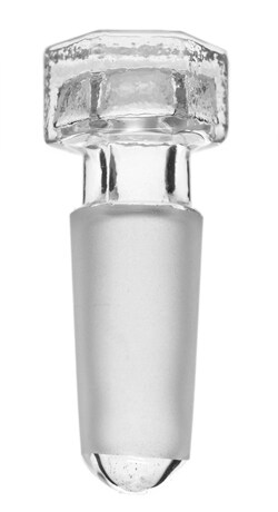 Eisco Hollow Glass Hexagonal Stoppers StopperNumber: 10/19:Stoppers and