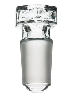 Eisco Hollow Glass Hexagonal Stoppers StopperNumber: 12/21:Stoppers and