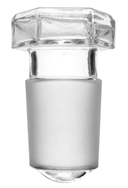 Eisco Hollow Glass Hexagonal Stoppers StopperNumber: 29/32:Stoppers and