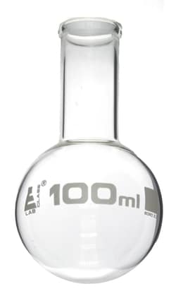 Eisco Glass Round Bottom Boiling Flask, Narow Neck 100 mL | Buy Online | Eisco&trade; | Fisher Scientific