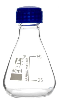 Eisco Glass Erlenmeyer Flasks with PTFE Lined Screw Cap 50 mL | Buy Online | Eisco&trade; | Fisher Scientific