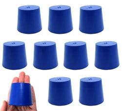 Eisco Solid Neoprene Stoppers DiameterMetric: 49 mm, DiameterMetricBottom: