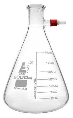 Eisco Conical Filtering Flask with Integral Screw Thread Side Arm 2000 mL | Buy Online | Eisco&trade; | Fisher Scientific