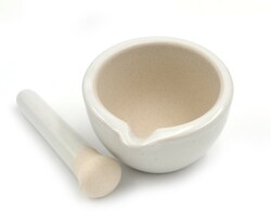 Eisco Mortar and Pestle Set CapacityMetric: 60 mL, DiameterMetricInner: