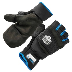 Ergodyne&trade;&nbsp;ProFlex&trade; 816 Thermal Fingerless Winter Work Gloves/Flip-Top Mittens