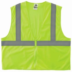 Ergodyne GloWear 8205Z Type R Class 2 Super Econo Mesh Vest Lime | Buy Online | Ergodyne&trade; | Fisher Scientific