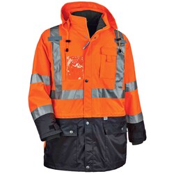 Ergodyne&trade;&nbsp;GloWear&trade; 8388 4-in-1, Type R, Class 3/2, Thermal High Visibility Jacket Kit