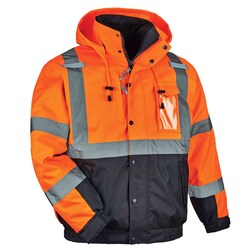 Ergodyne&trade;&nbsp;GloWear&trade; 8381 3-in-1, Type R, Class 3, Thermal High Visibility Bomber Jacket