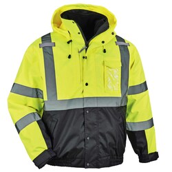 Ergodyne&trade;&nbsp;GloWear&trade; 8381 3-in-1, Type R, Class 3, Thermal High Visibility Bomber Jacket