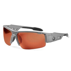 Ergodyne Skullerz Dagr Safety Glasses/Sunglasses, Matte Grey Frame Frame