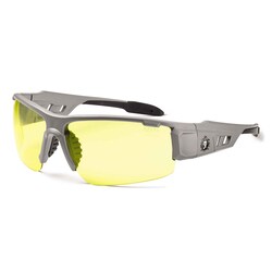 Ergodyne Skullerz Dagr Safety Glasses/Sunglasses, Matte Grey Frame Frame