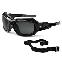 Ergodyne Skullerz Loki Safety Glasses/Sunglasses Frame color: Black; Lens