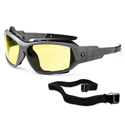 Ergodyne Skullerz Loki Safety Glasses/Sunglasses Frame color: Matte grey;