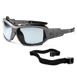 Ergodyne Skullerz Loki Safety Glasses/Sunglasses Frame color: Matte grey;